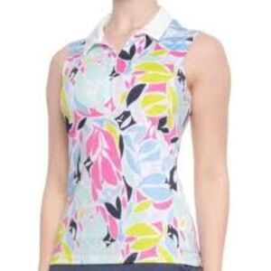 Tommy Bahama Gofl Tennis Pickleball Sleeveless 1/4 Zip Tank Top Size S NWT